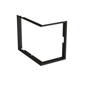 BEF HOME Zazdívací rámeček čtyřstr.černý 1x90°- hl.80mm, BEF FEEL (V) 8 CP/CL, (V) 9 CP/CL